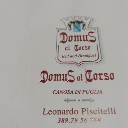 Pensionat Domus Al Corso Con Servizio Canosa di Puglia